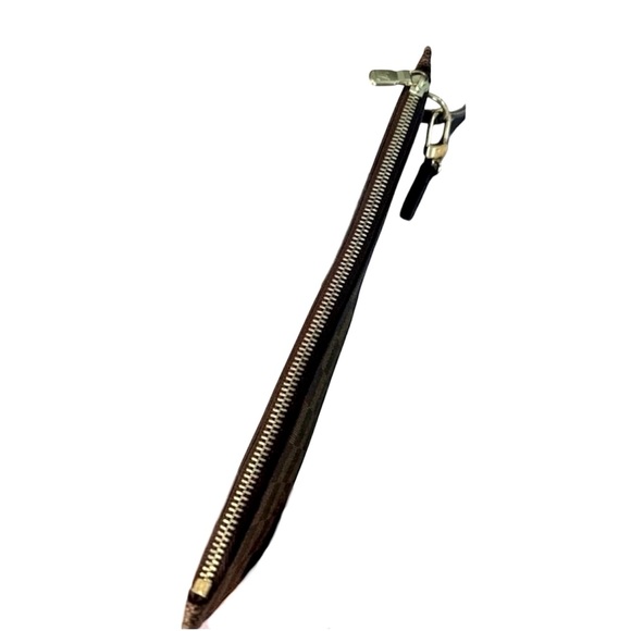 LOUIS VUITTON Pochette Wristlet • Brown Damier Ebene • Excellent Condition - Picture 6 of 10